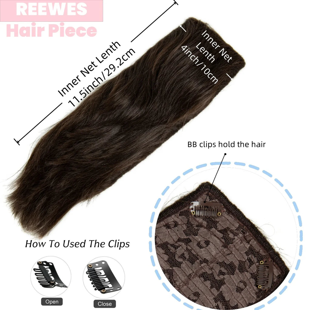 REEWES Men's Halloween Mohawk Wig in Brown Adults Short Hair Wigs for Men Synthetic Fiber Cosplay Hair Accessories