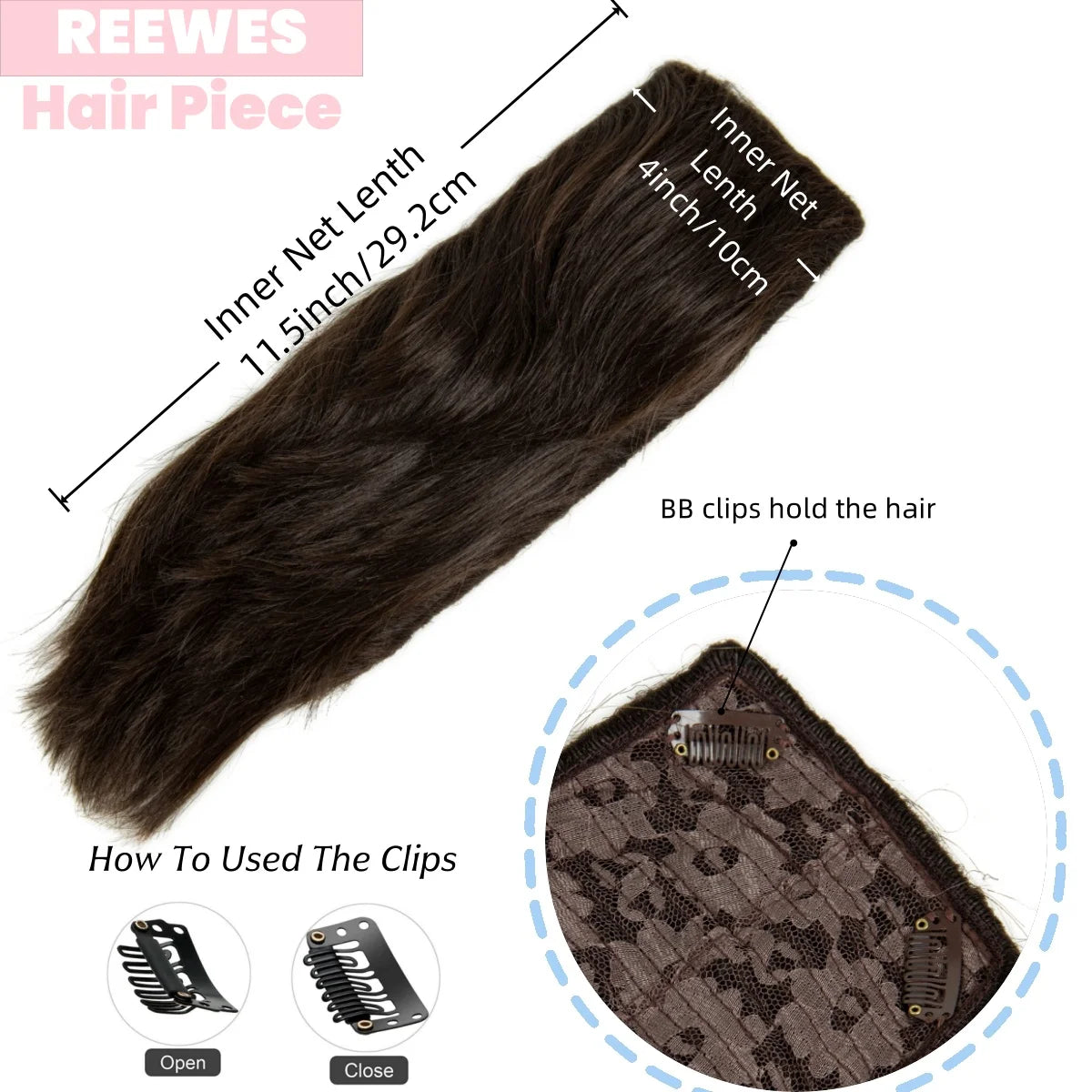 REEWES Men's Halloween Mohawk Wig in Brown Adults Short Hair Wigs for Men Synthetic Fiber Cosplay Hair Accessories