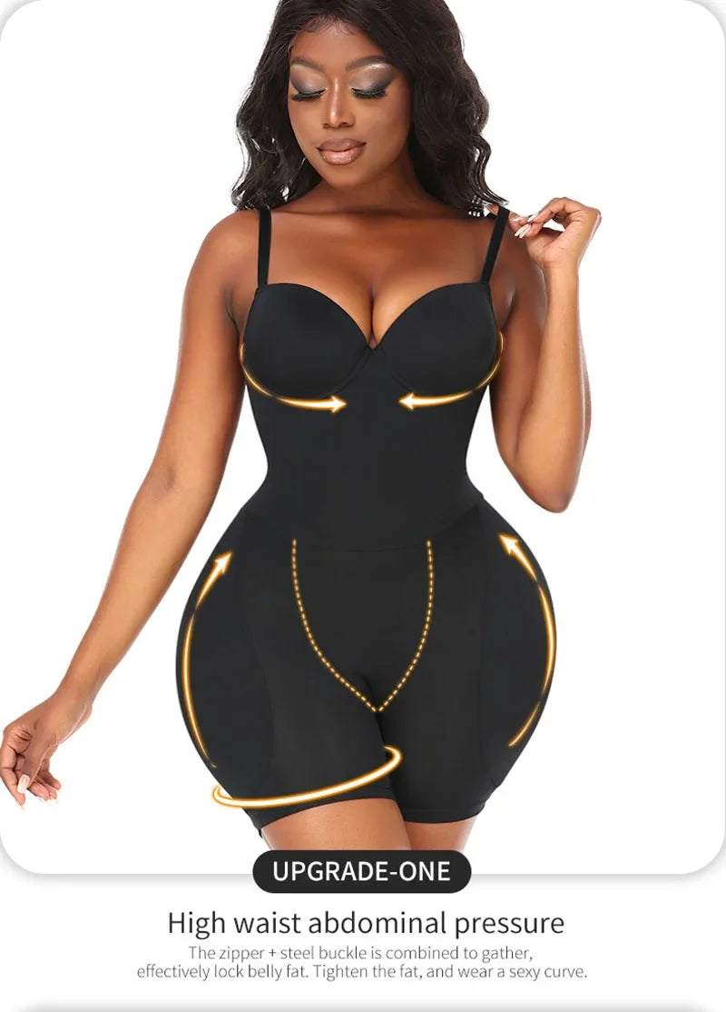Bodysuits Shapewear Padded Hip Enhancer Bra Cushion Butt Lifter Sexy Back Body Shaper Jumpsuits Fajas Colombianas Girdles Corset