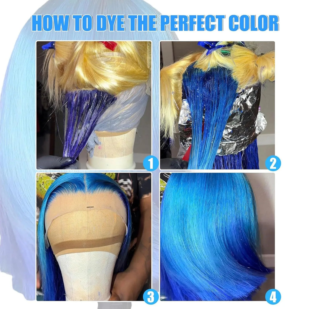 613 Blonde Bob Wig Human Hair 200% Density Straight Bob Wig Human Hair 13x4 HD Lace Frontal Wigs 100% Real Brazilian Human Hair