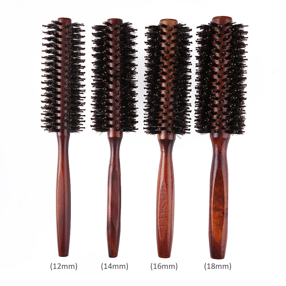 Round Hair Brush Anti Slip Handle