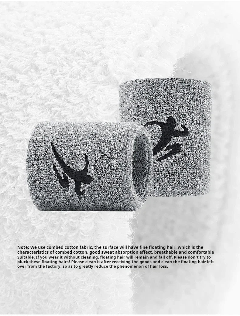 Sports Wristbands for Men Women - Breathable Sweat Absorbing Wrist Support for Running Basketball Tennis Gym Fitness Workout