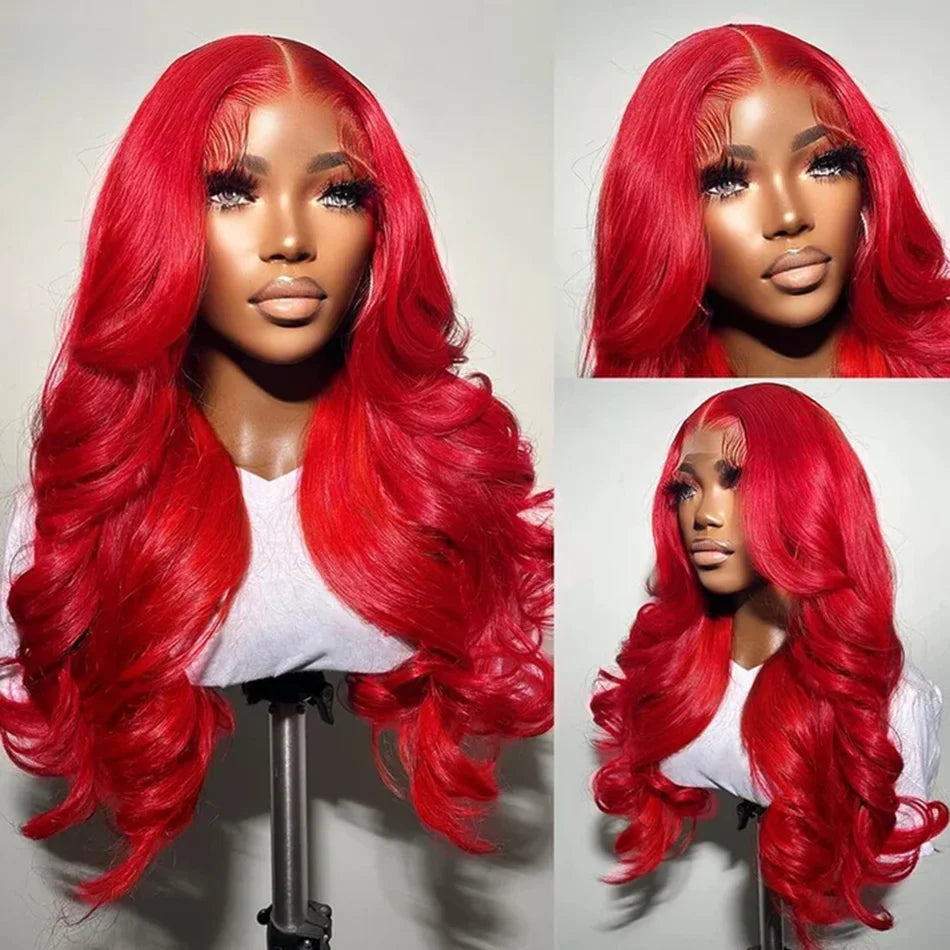 Hot Red Body Wave Brazilian Human Hair