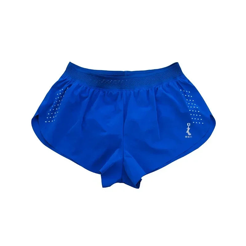 Sport Shorts Man Marathon Shorts with Inner Pocket  Long Distance Running Sport Pants Track Field Tights