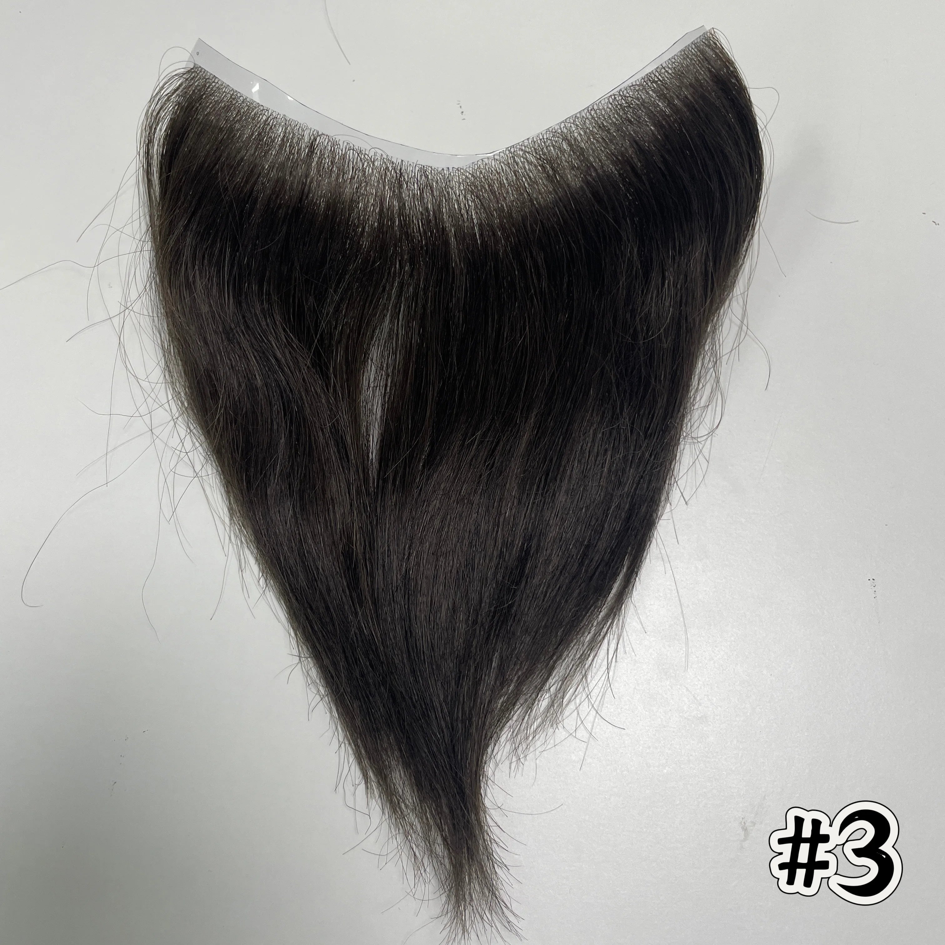 V Frontal Toupee for Men Wigs 2.5x16 Thin Skin PU V Loop Men Toupee Breathable V Style Front Wigs Blonde Color Forehead Hairline