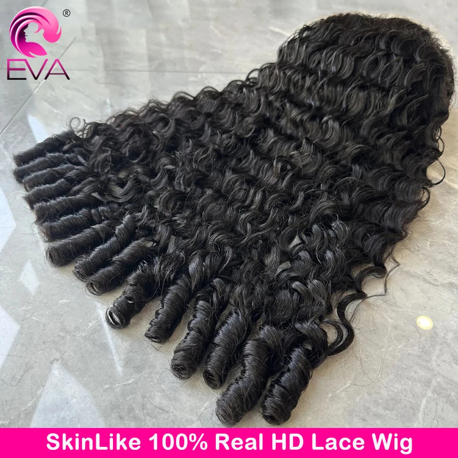 Burmese Curly Human Hair Wigs 12A Brazilian Hair 13x6 13x4 HD Lace Frontal Wigs Human Hair 250% Density 5x5 HD Lace Closure Wigs