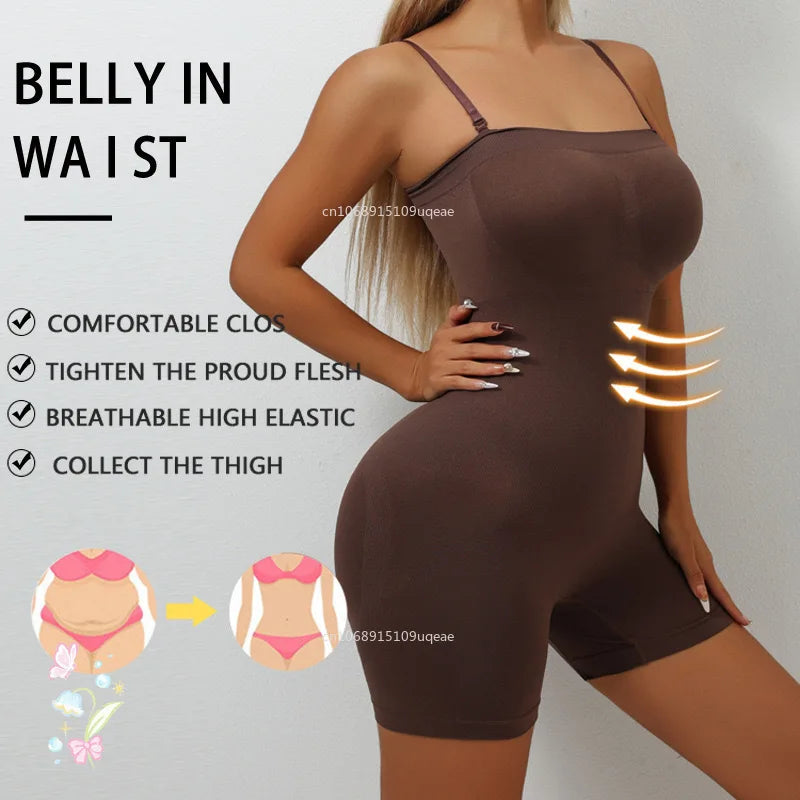 Smoothing Shapewear Bodysuit for Women Tummy Control Body Shaper Waist Trainer Skinny Underwear Off Shoulder Bustier Tube Top