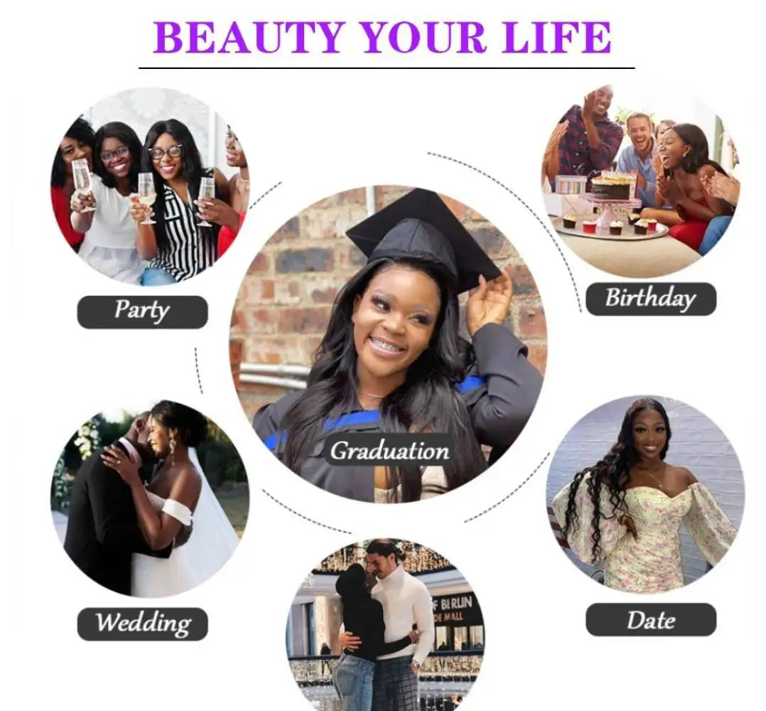 Short Curly Water Wave Brazilian Human Hairs