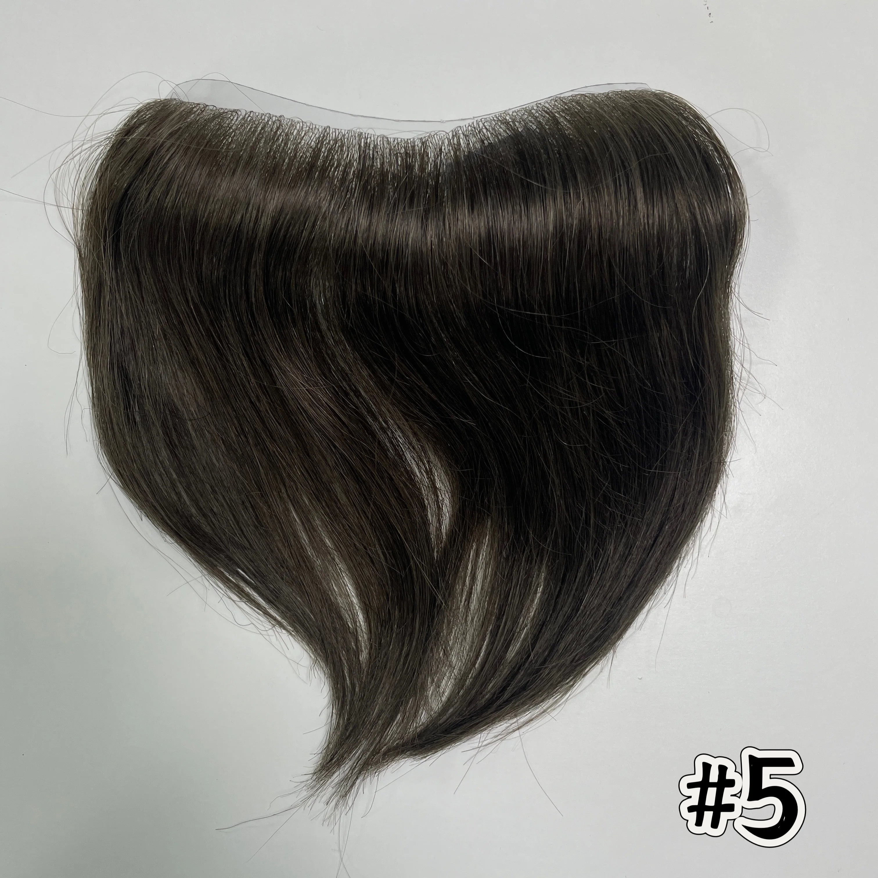 V Frontal Toupee for Men Wigs 2.5x16 Thin Skin PU V Loop Men Toupee Breathable V Style Front Wigs Blonde Color Forehead Hairline