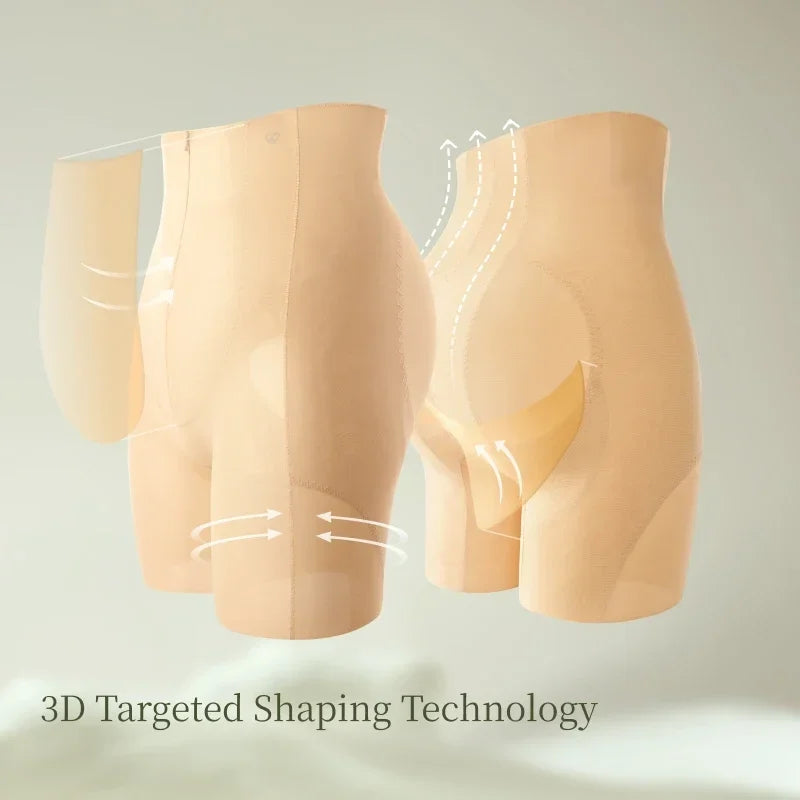 SUJIIN Shapewear for Women Seamless High Waist Shapewear 3D Butt Lifting Tummy Control Shorts Faja Body Shaper Underwear N164