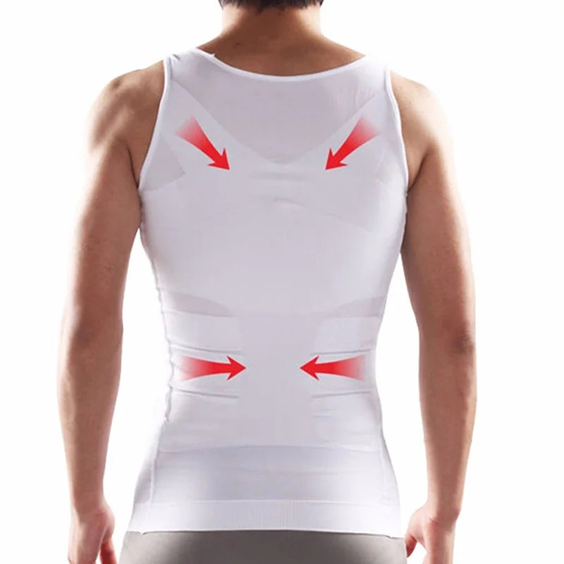 Men Shirt Slimming Body Shaper Vest Workout Tank Tops Abs Abdomen Undershirts Tank Top Shapewear Thermal Compression Shirt