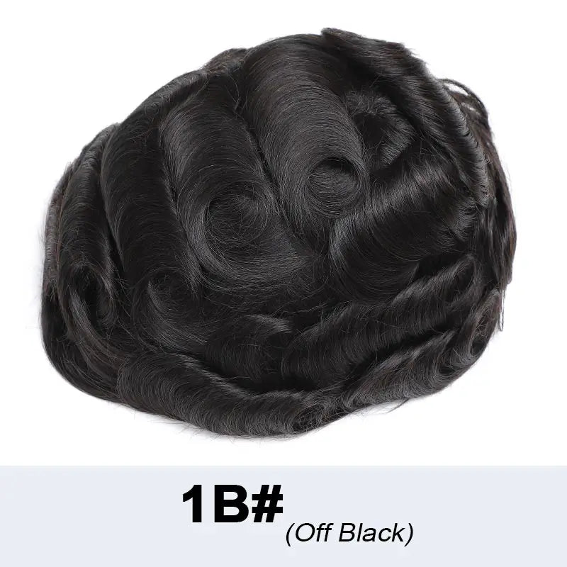 Natural Men's Wig Mono Toupee Human Hair Capillary Male Hair Prosthesis Hair System For Man Double Knots Hairpiece Wigs For Men