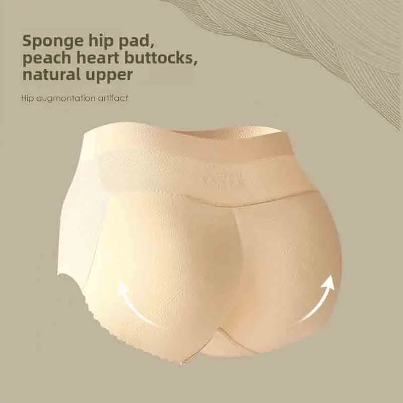 Shapewear Hip Enhancer Panties Women Mid Waist Butt Pad Underwear 1.8cm Padded Body Shaper Butt Lifter Panites