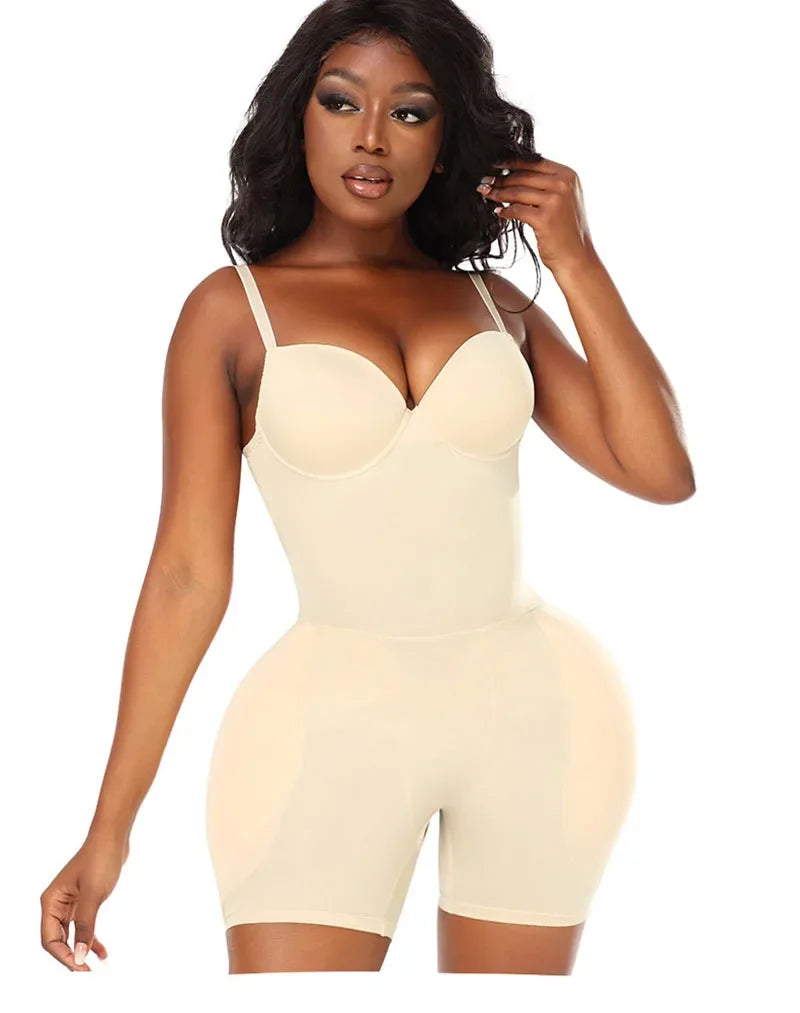 Bodysuits Shapewear Padded Hip Enhancer Bra Cushion Butt Lifter Sexy Back Body Shaper Jumpsuits Fajas Colombianas Girdles Corset