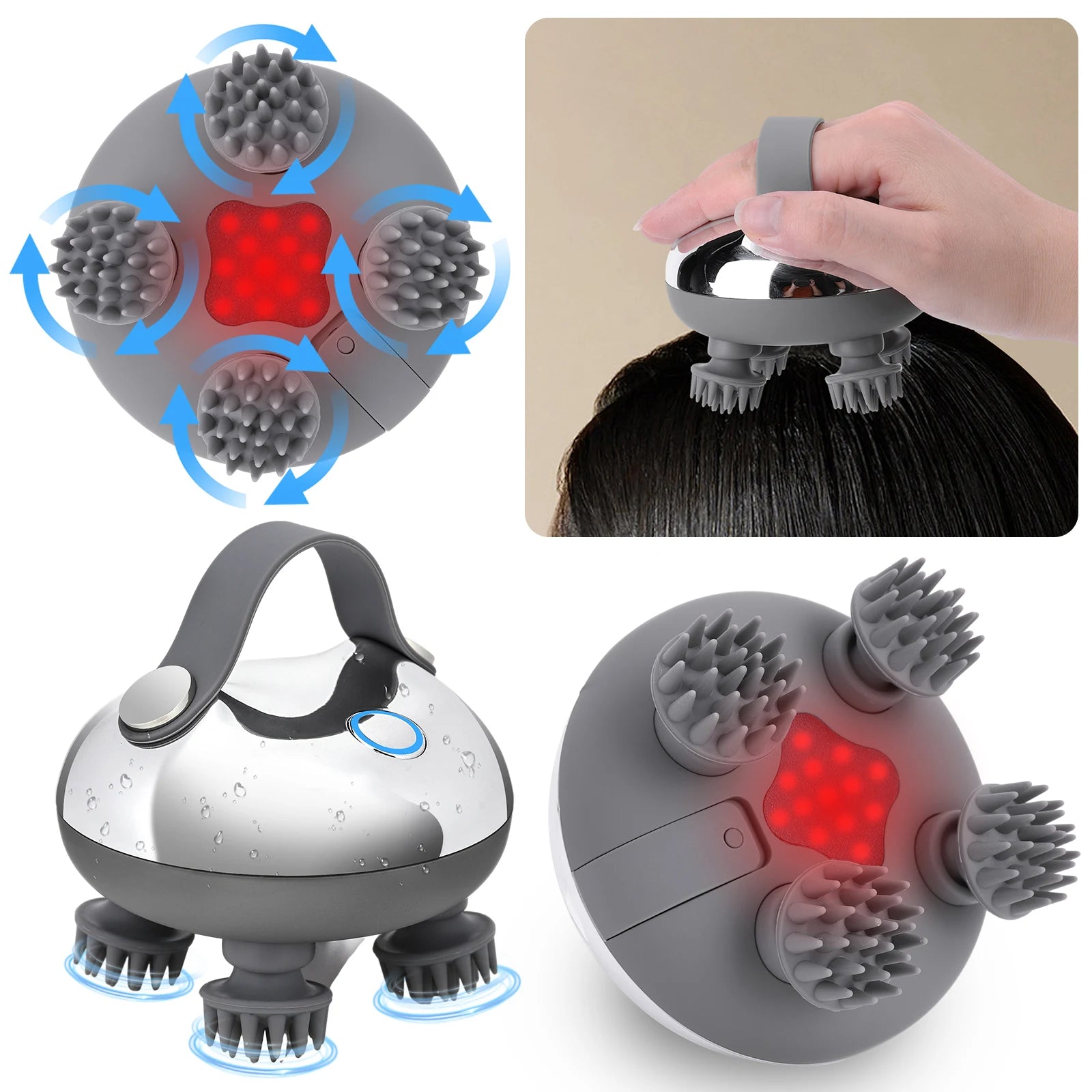 Electric Scalp Massager for Hair Growth Stress Relax