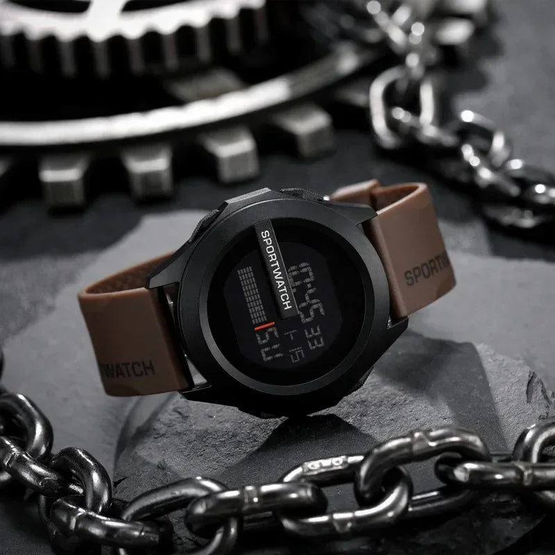 New Sport Watch for Man Digital Wristwatch Stopwatch Luminous Date Week Waterproof Men's  Clock Electronic Watch Relogio
