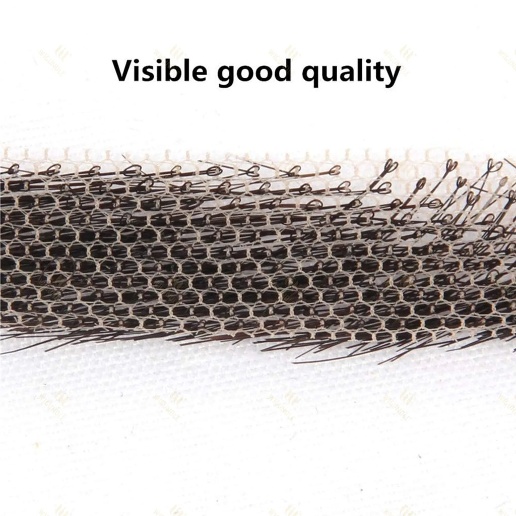 WIGUNDLE Women/Man's Eyebrows Hair Eyebrows Six Style 100% Human Hair Artificial Weaving Lace Workers' Hair Braided Eyebrow Wigs