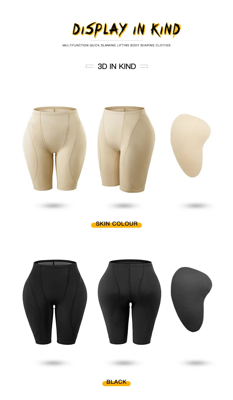 Hip Pads for Women Shapewear Butt Lifter Body Shaper with Butt Pads Hip Padded Shapewear Enhancer to Make Butt Bigger Daily Wear