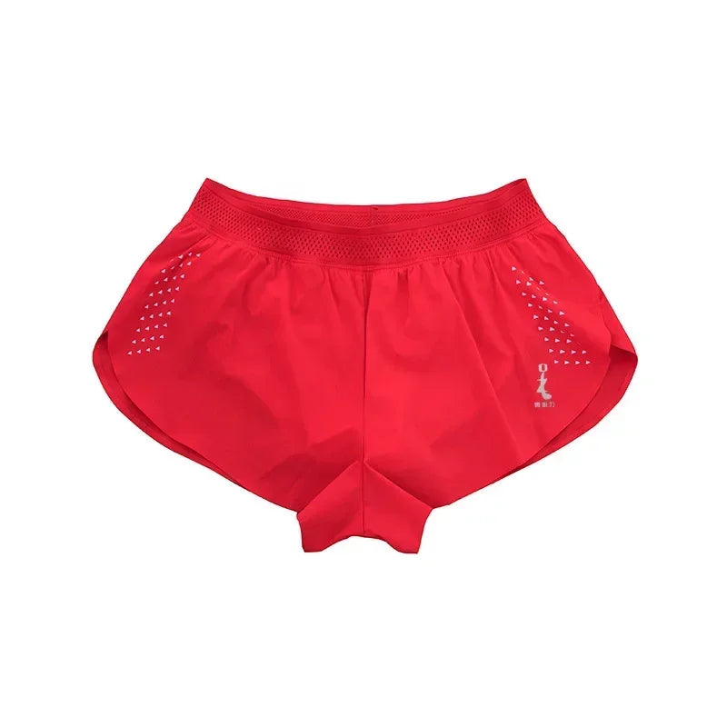 Sport Shorts Man Marathon Shorts with Inner Pocket  Long Distance Running Sport Pants Track Field Tights
