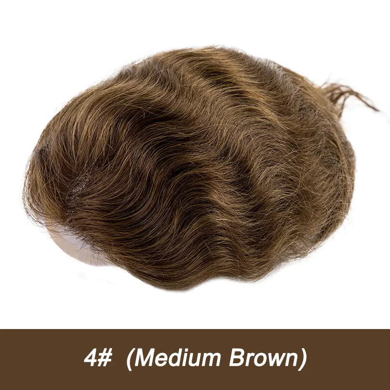 Men Wig Gray Hair Natural Haline Lace Front with Mono Top 6" Men's Capillary Prothesis Durable Toupee Men Wigs For Man