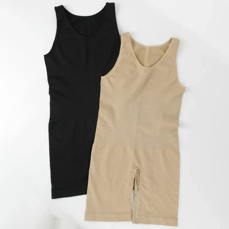 Sleeveless Bodysuit Men Full Body Shaper Compression Undershirt New Shapewear Tummy Control Faja Para Hombres Slimming Vest