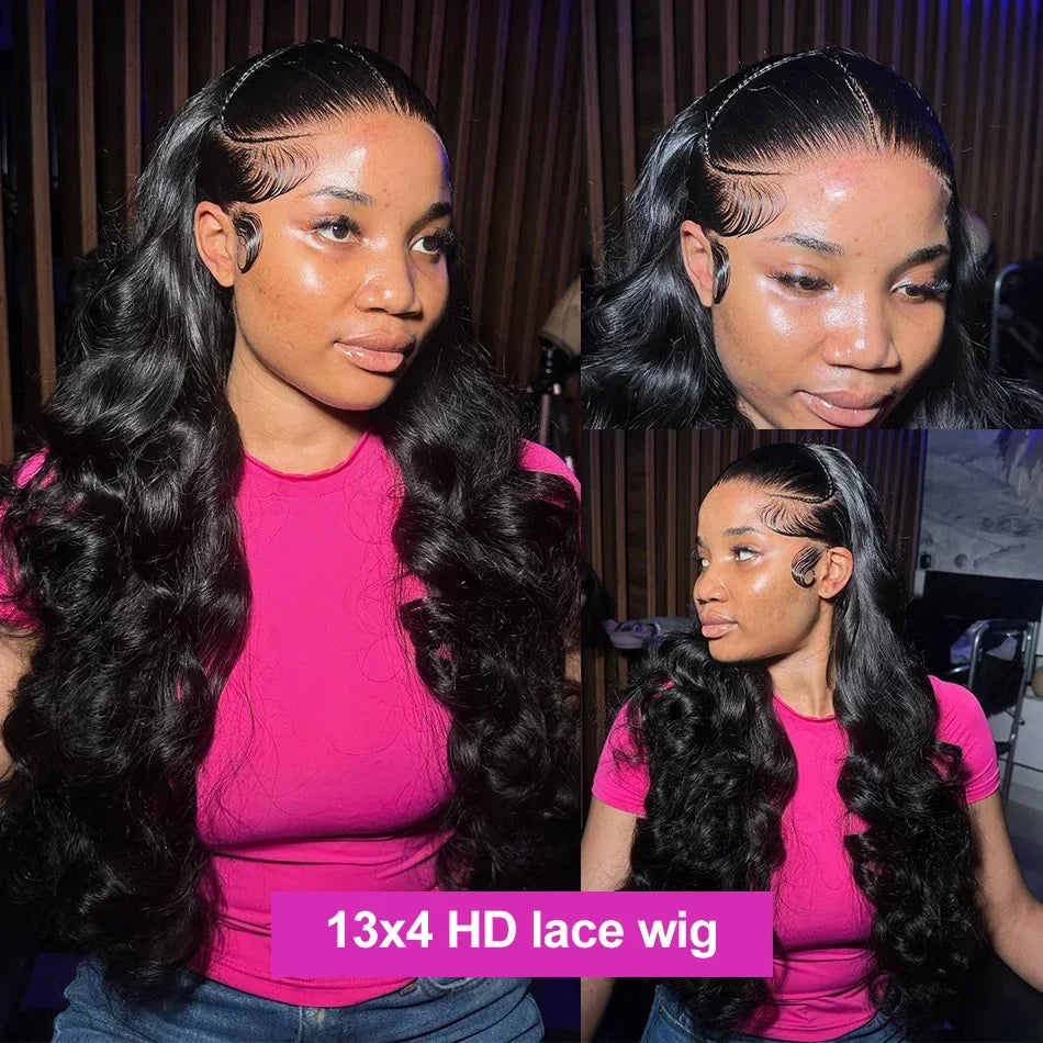 Glueless Body wave Brazilian Human Hairs(5X5 included)