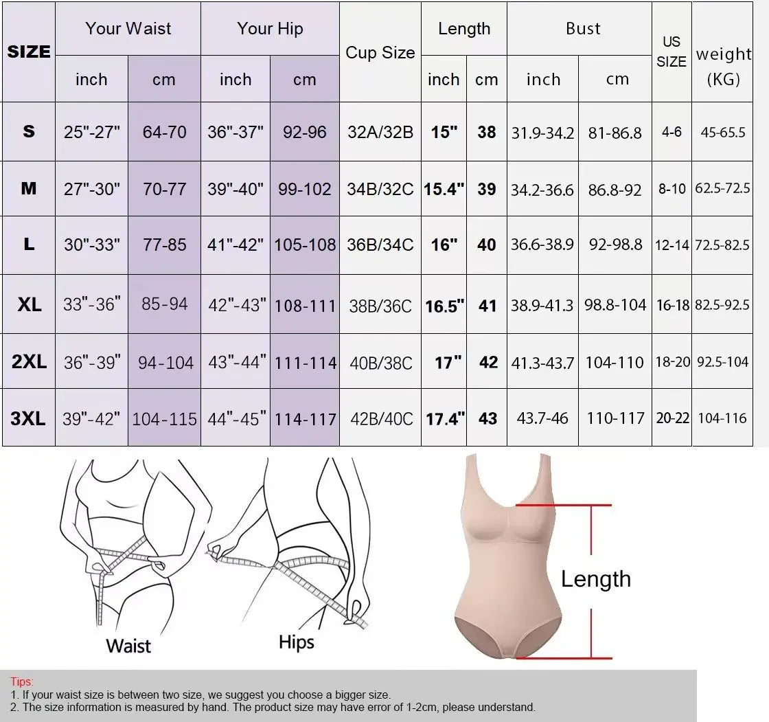 Bodysuit Shapewear Women Shapewear Tummy Shaper Hip Lifter Corset Thigh Slimmer Waist Trainer Reductive Slimming Underwear