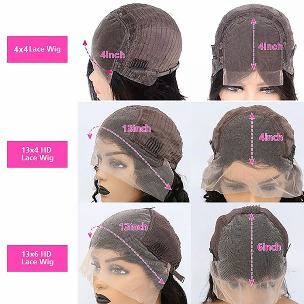Kinky Curly Glueless Wigs for Women Human Hair Wear and Go Glueless Wig Human Hair 4X4 Lace Front Wig Curly Wig Human Hair