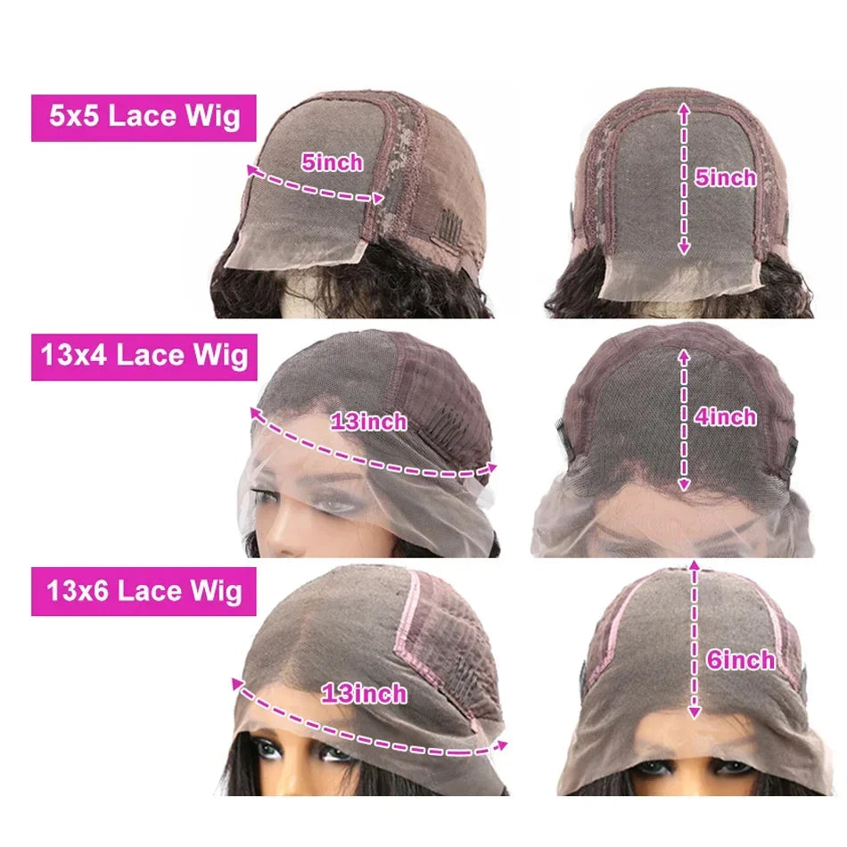 Glueless Body wave Brazilian Human Hairs(5X5 included)