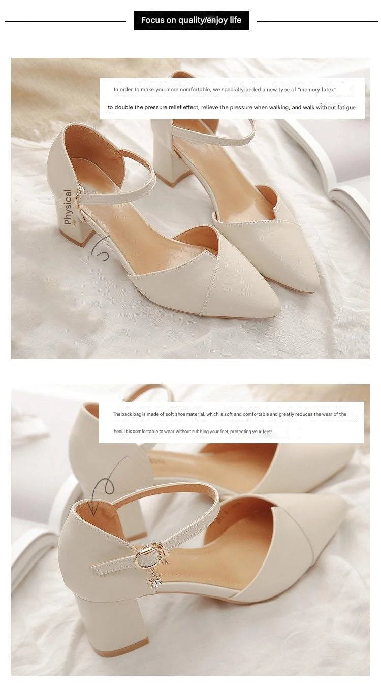 Comfortable, soft and elegant women's high-heeled shoes suitable for parties, balls and the office.