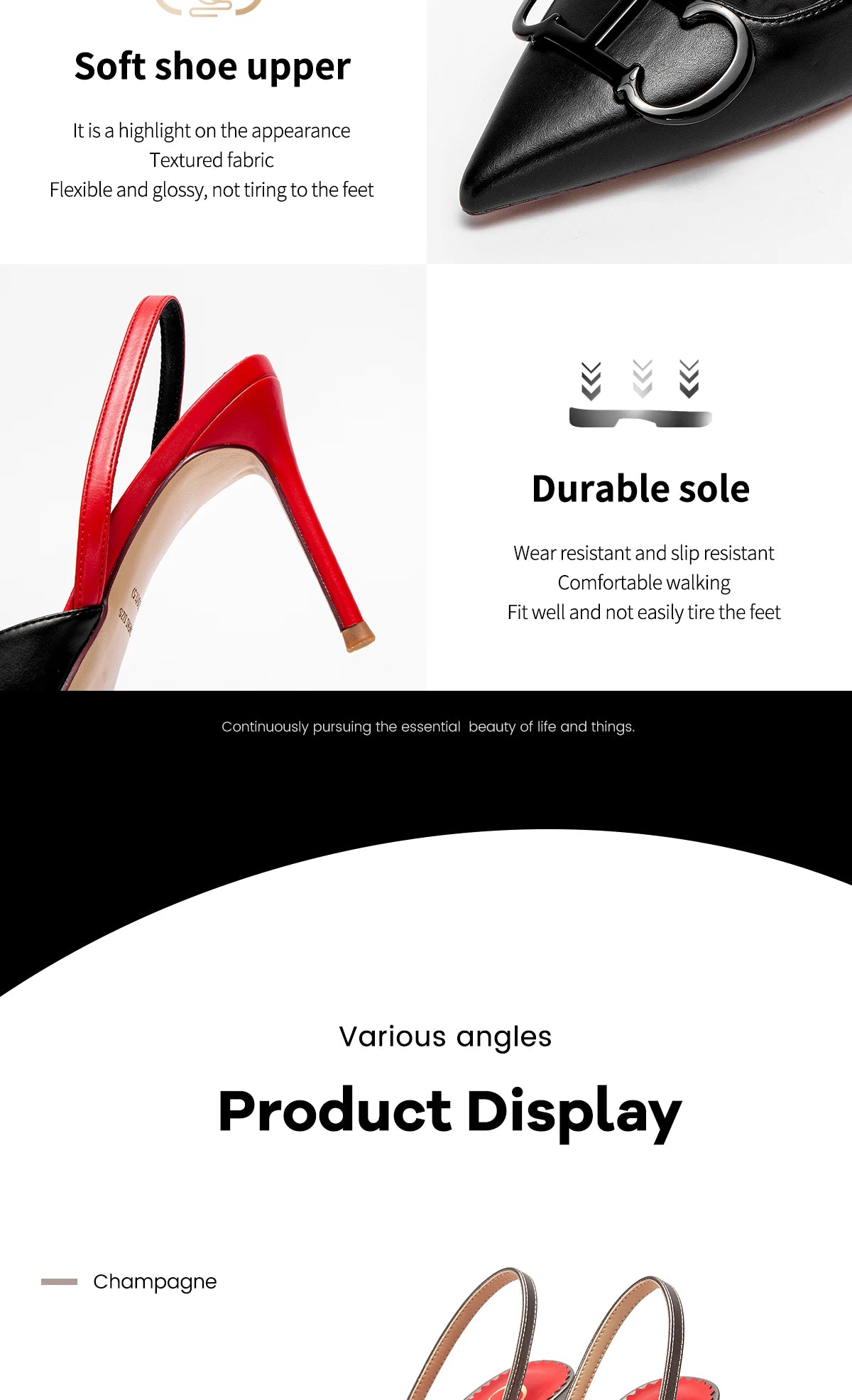 CHCH Luxury Brand High Heels Fashion Women Sandals Elegant Pointed Ladies Slingback Party Wedding Bridal Dress Shoes Woman