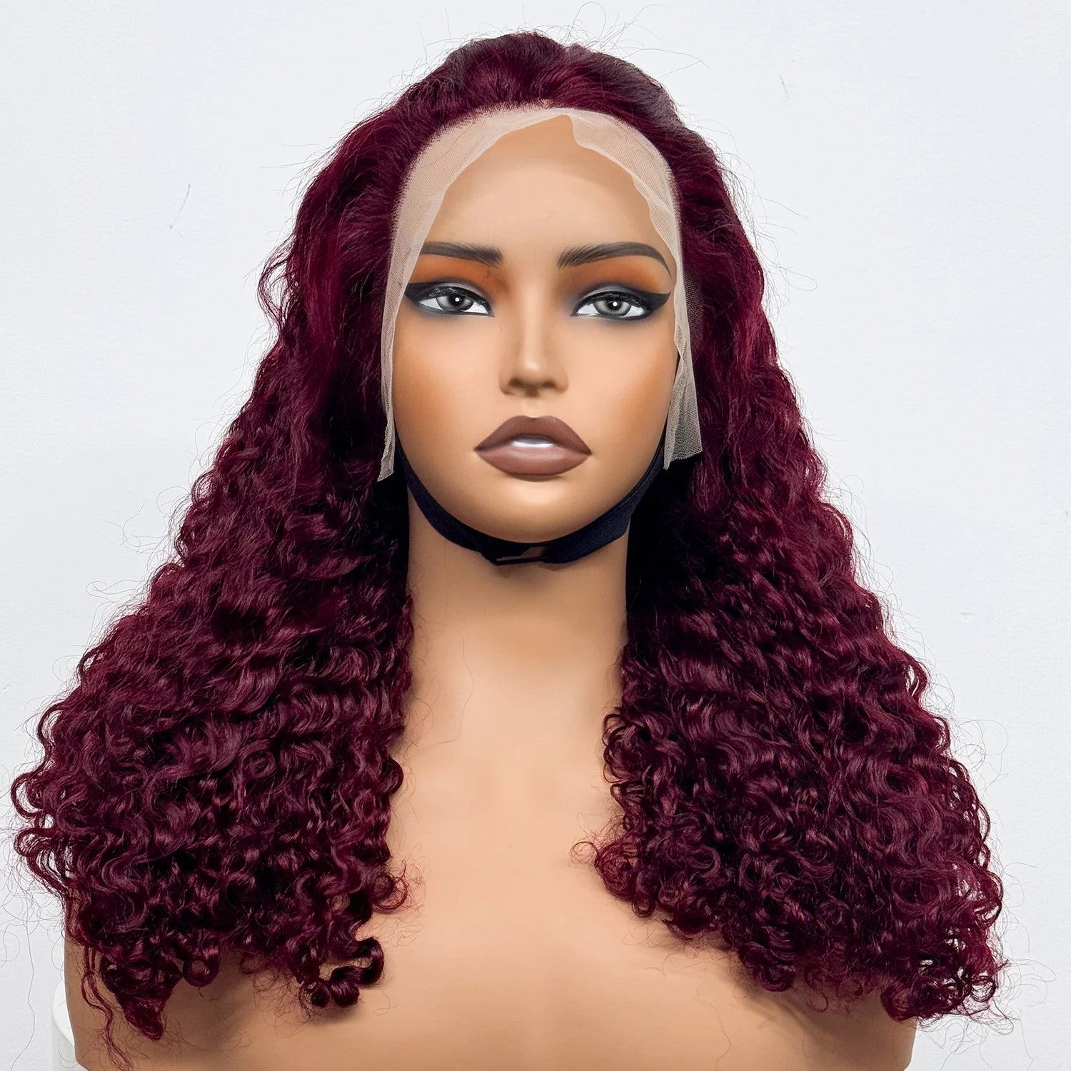 12-22 Inch 280% Density Human Hair Wigs Water Wave Curly Wigs 13x4 Transparent Lace Front Human Hair Wigs For Black Women