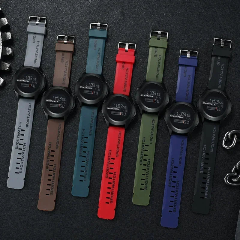 New Sport Watch for Man Digital Wristwatch Stopwatch Luminous Date Week Waterproof Men's  Clock Electronic Watch Relogio