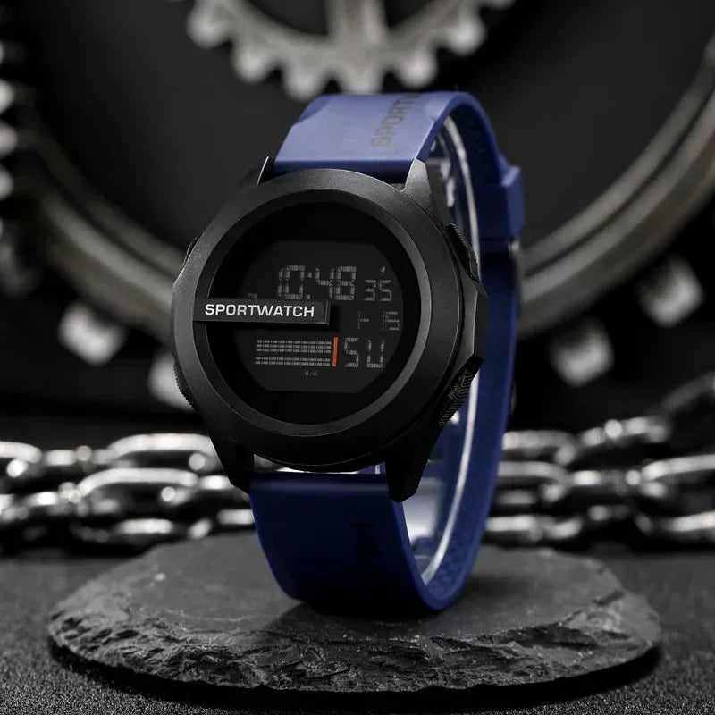 New Sport Watch for Man Digital Wristwatch Stopwatch Luminous Date Week Waterproof Men's  Clock Electronic Watch Relogio