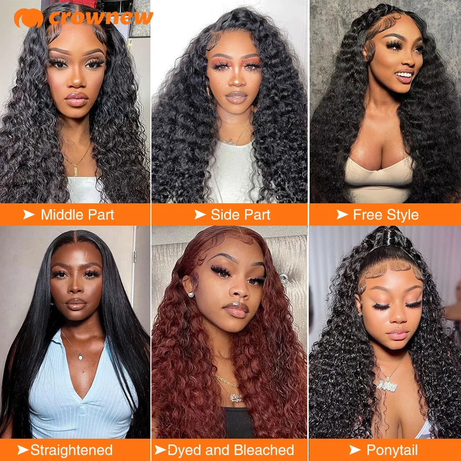 Curly Human Hair Wig 13X4 Lace Front Wig Human Hair 13x6 HD Lace Frontal Wig Human Hair Wigs Pre Plucked Real Human Hair Wig