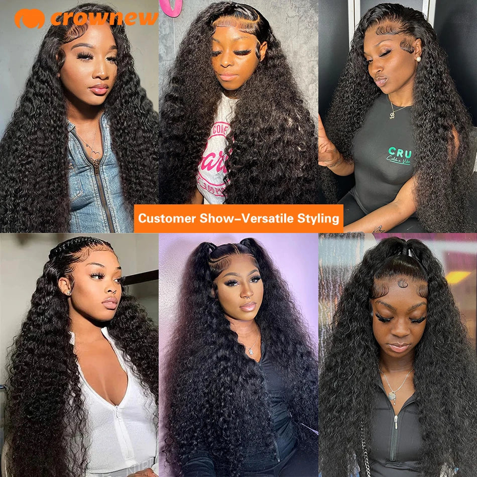 Curly Human Hair Wig 13X4 Lace Front Wig Human Hair 13x6 HD Lace Frontal Wig Human Hair Wigs Pre Plucked Real Human Hair Wig
