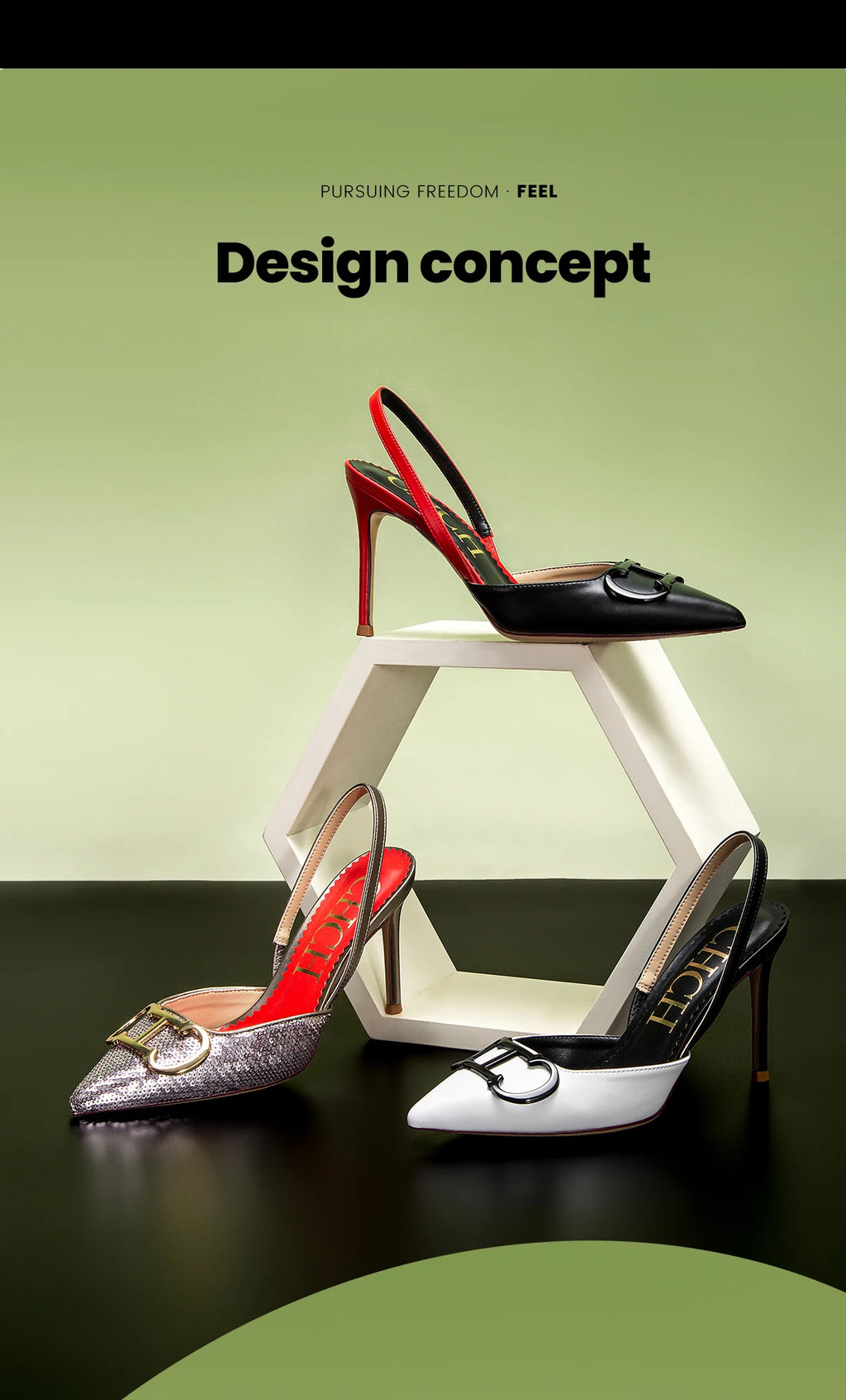 CHCH Luxury Brand High Heels Fashion Women Sandals Elegant Pointed Ladies Slingback Party Wedding Bridal Dress Shoes Woman