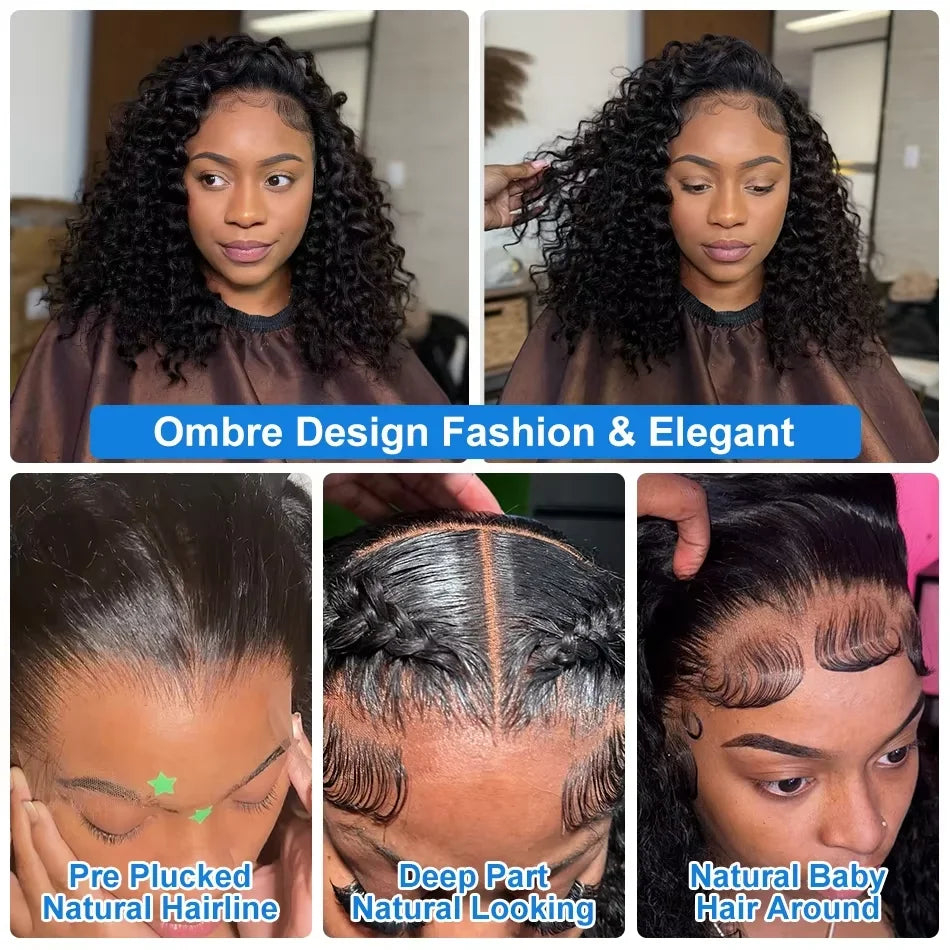 Curly Deep Wave Brazilian Human Hairs