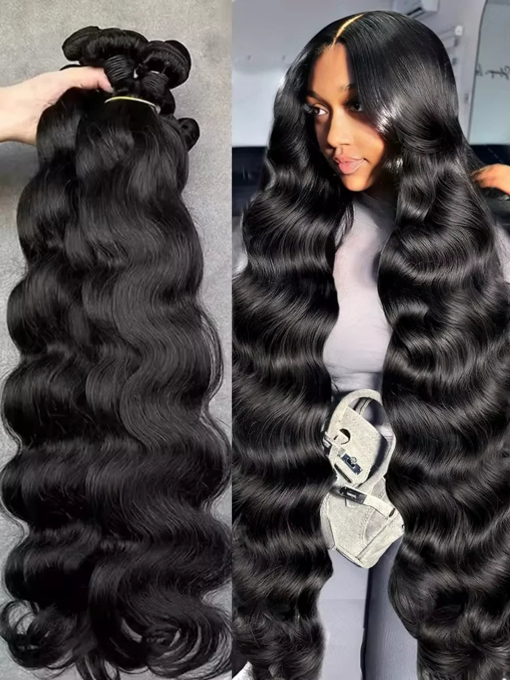 Body wave Brazilian Human Hair Extensions