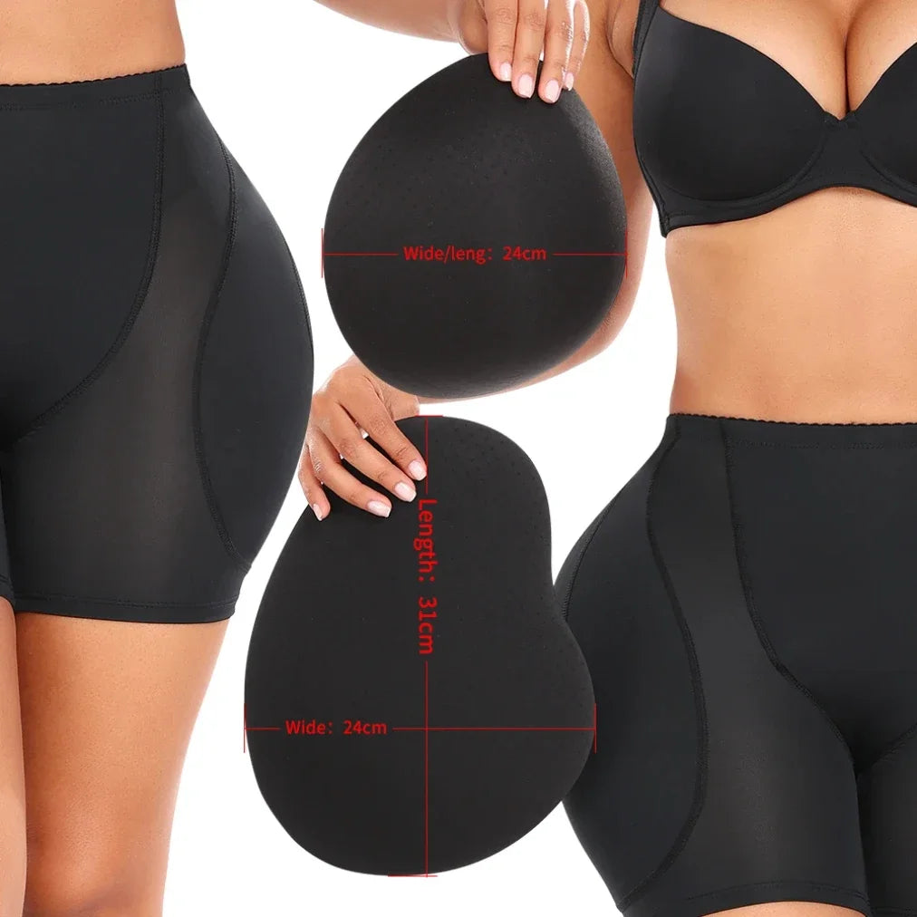 Shapewear Women Control Panties Hip&butt Pad 4 Pads Lifting Up Body Shaper Panty Enhancer Sponge Padded Buttocks Bigger