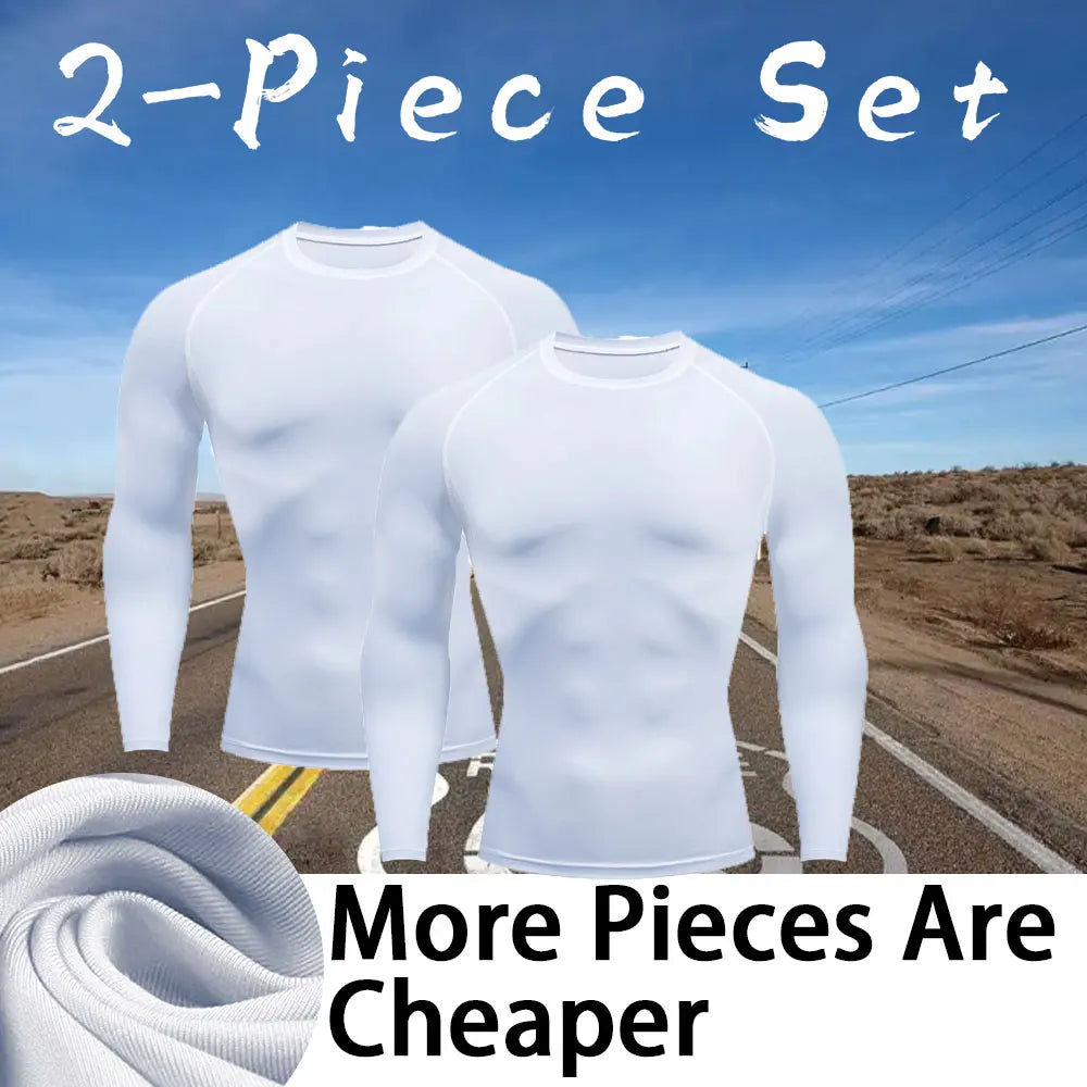 Men Workout Long Sleeve T- shirt Spring Autumn Gym Running Sport Men's T-shirts Fitness Sportswear Outdoor Tops For Men Clothes