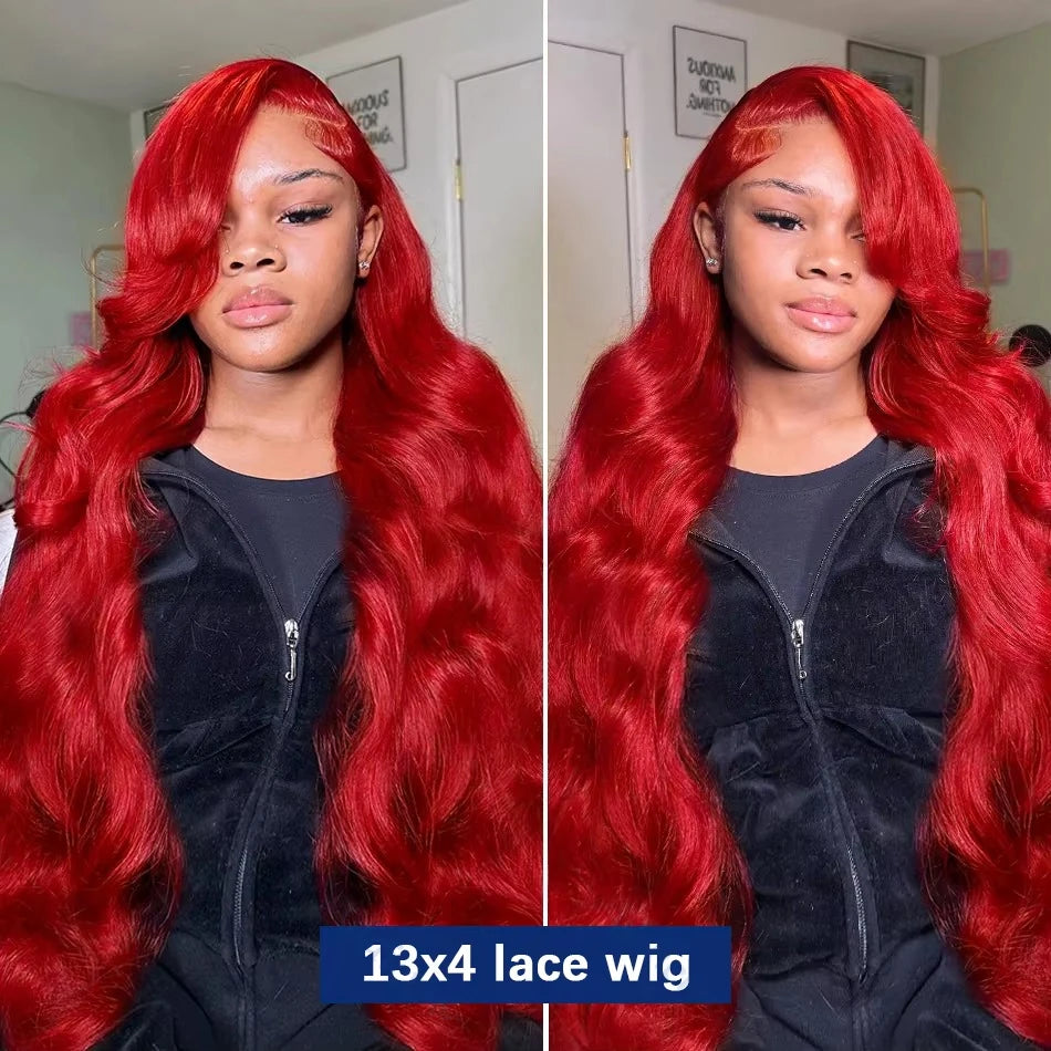 Hot Red Body Wave Brazilian Human Hair