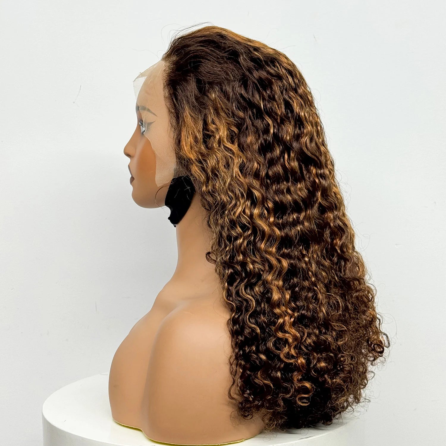 12-22 Inch 280% Density Human Hair Wigs Water Wave Curly Wigs 13x4 Transparent Lace Front Human Hair Wigs For Black Women
