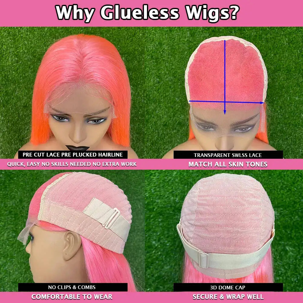 Highlight Human Hair Wig Green With Black 13x6 HD Transparent Lace Front Wigs Body Wave Colored Lace Frontal Wigs For Women