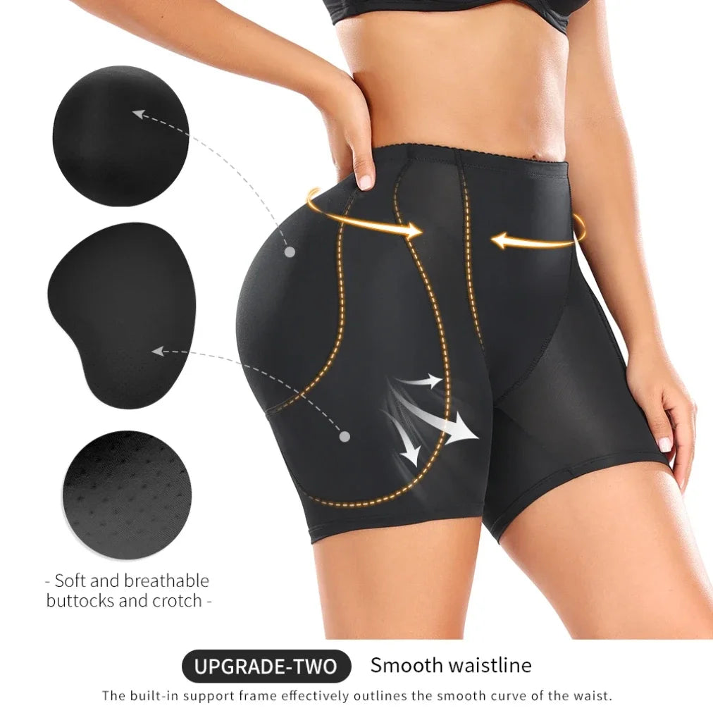 Shapewear Women Control Panties Hip&butt Pad 4 Pads Lifting Up Body Shaper Panty Enhancer Sponge Padded Buttocks Bigger