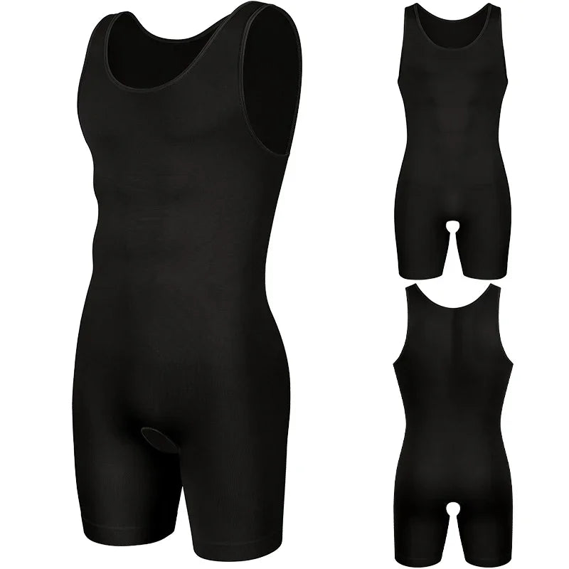 Sleeveless Bodysuit Men Full Body Shaper Compression Undershirt New Shapewear Tummy Control Faja Para Hombres Slimming Vest