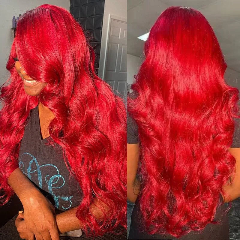 Hot Red Body Wave Brazilian Human Hair