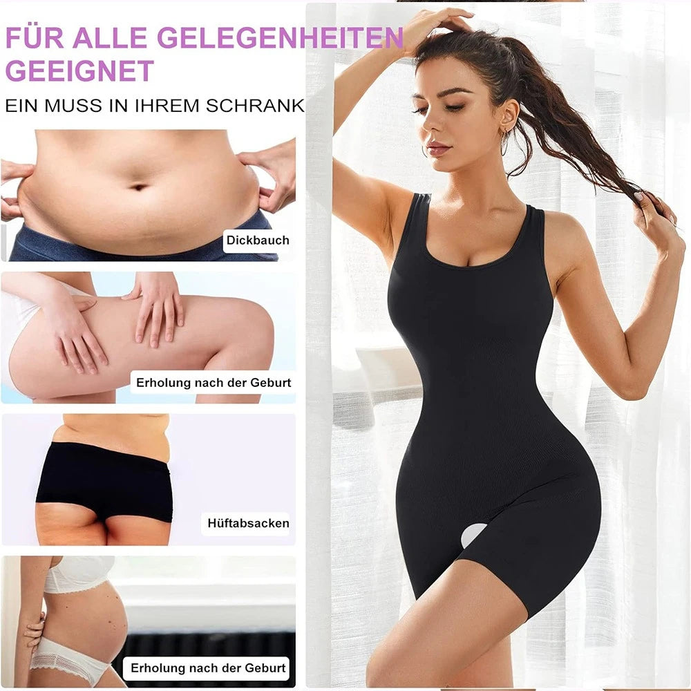 Shapewear One-Piece Body Sculpting Underwear Large Size Hip Lifting Tummy Control Open Bottom Briefs Comfortable Underwear