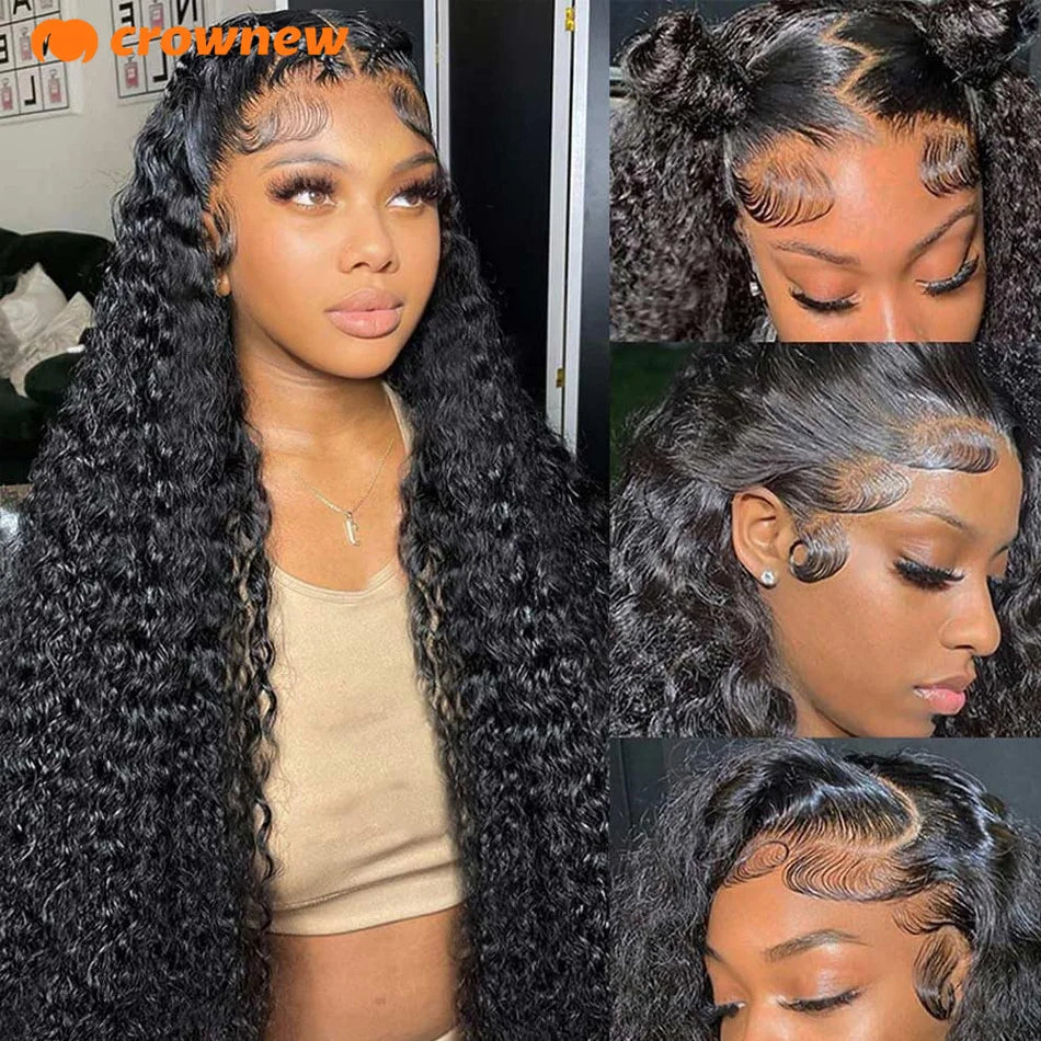 Curly Human Hair Wig 13X4 Lace Front Wig Human Hair 13x6 HD Lace Frontal Wig Human Hair Wigs Pre Plucked Real Human Hair Wig
