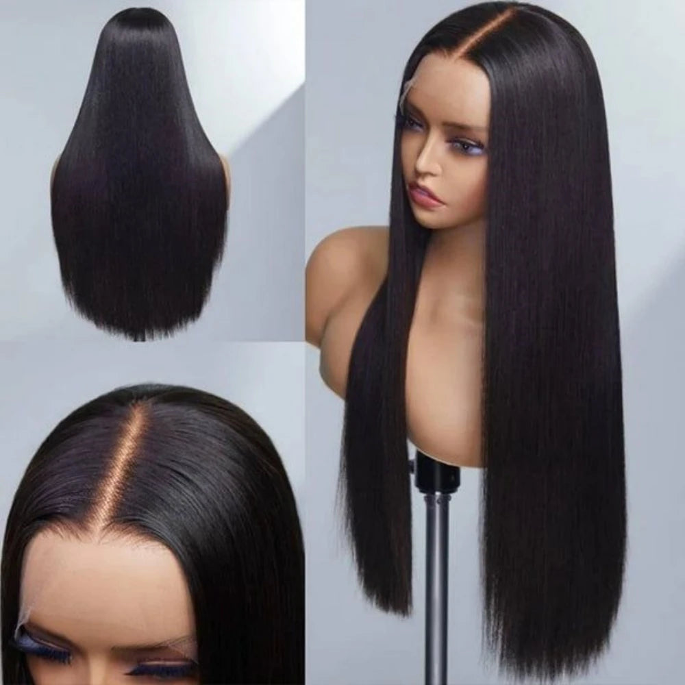 Bone Straight Double Drawn Human Hair Wig 220% Density 13x4 Transparent Lace Frontal Raw Vietnamese Remy Hair Full End Wigs